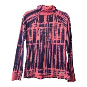 Under Armour Women's All Seasons Gear Running Fitted Pink & Navy Tie Dye - Large